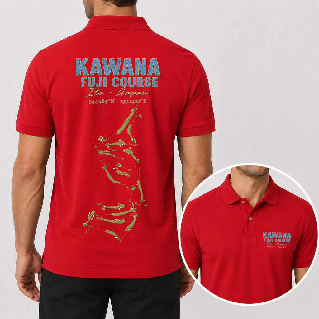 Kawana Fuji Course Golf Polo Shirt - Golf Gift for Golfers