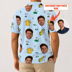 Custom Face Photo Golf Polo Shirt - Golf Gift for Golfers