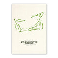 Carnoustie Golf Links Course Map Art Print Poster | Scotland Golf Wall Art Decor