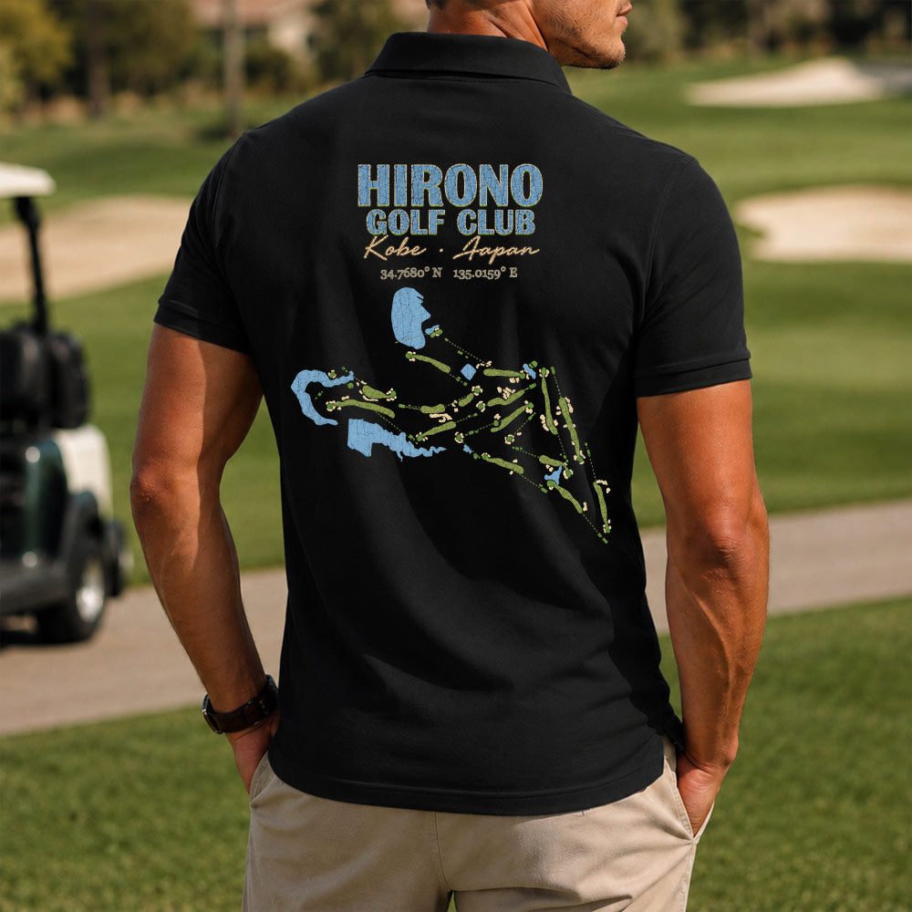 Hirono Golf Club Polo Shirt - Golf Gift for Golfers