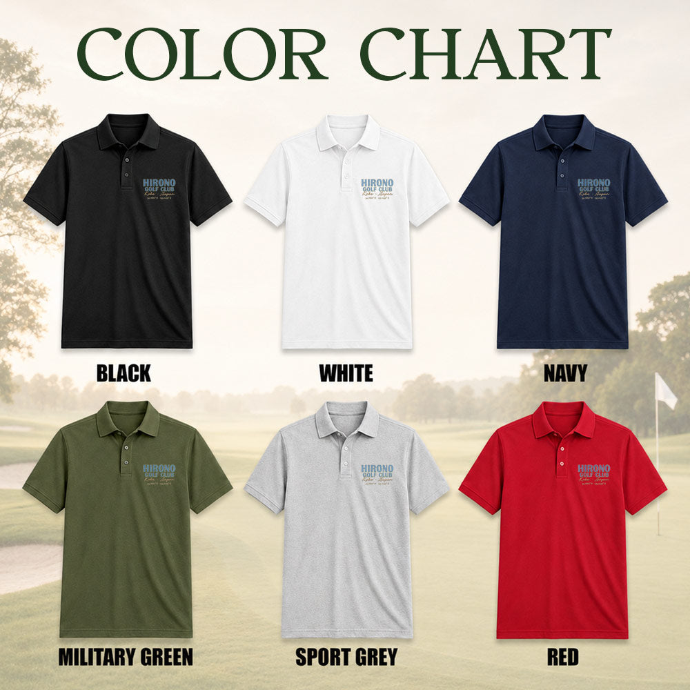 Hirono Golf Club Polo Shirt - Golf Gift for Golfers