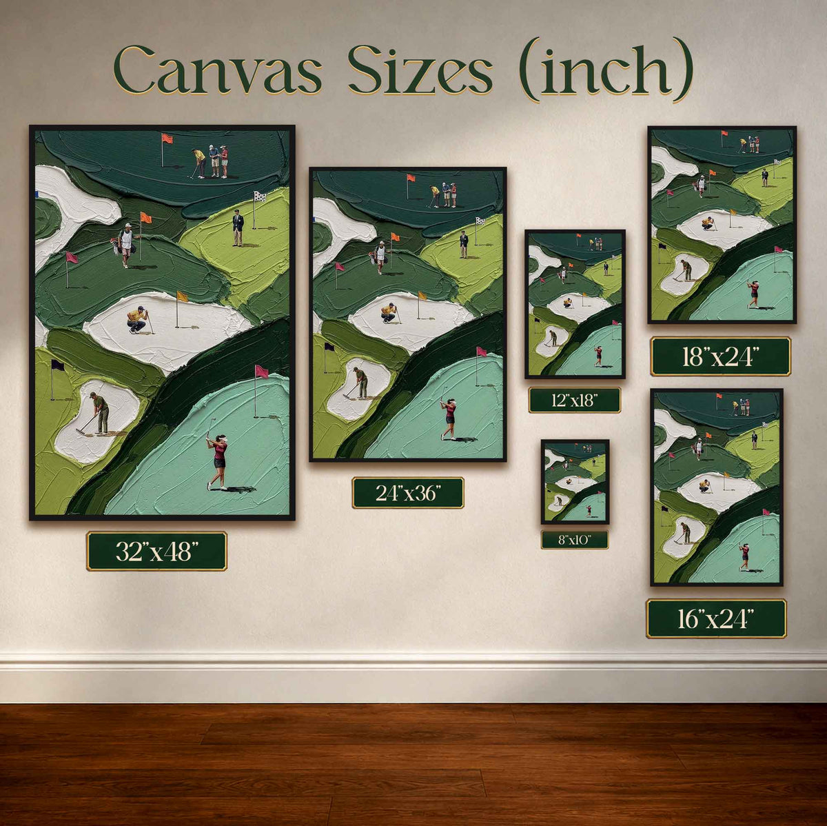 Aerial Golf Course Vintage Golf Poster | Retro Golf Wall Art Decor