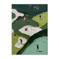 Aerial Golf Course vintage golf poster, retro golf wall art