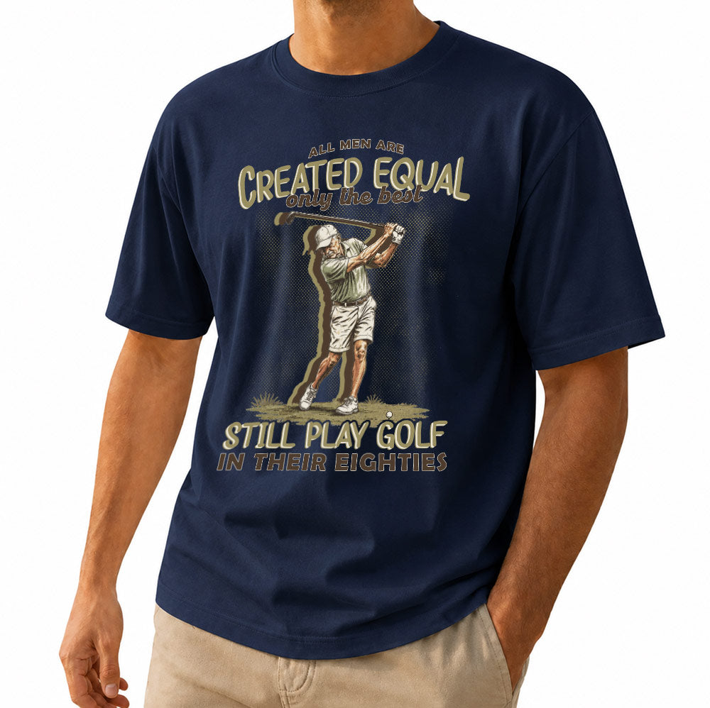 The Best Still Play Golf in Their Eighties Unisex T-Shirt - Funny 80th Birthday Golf Graphic Tee