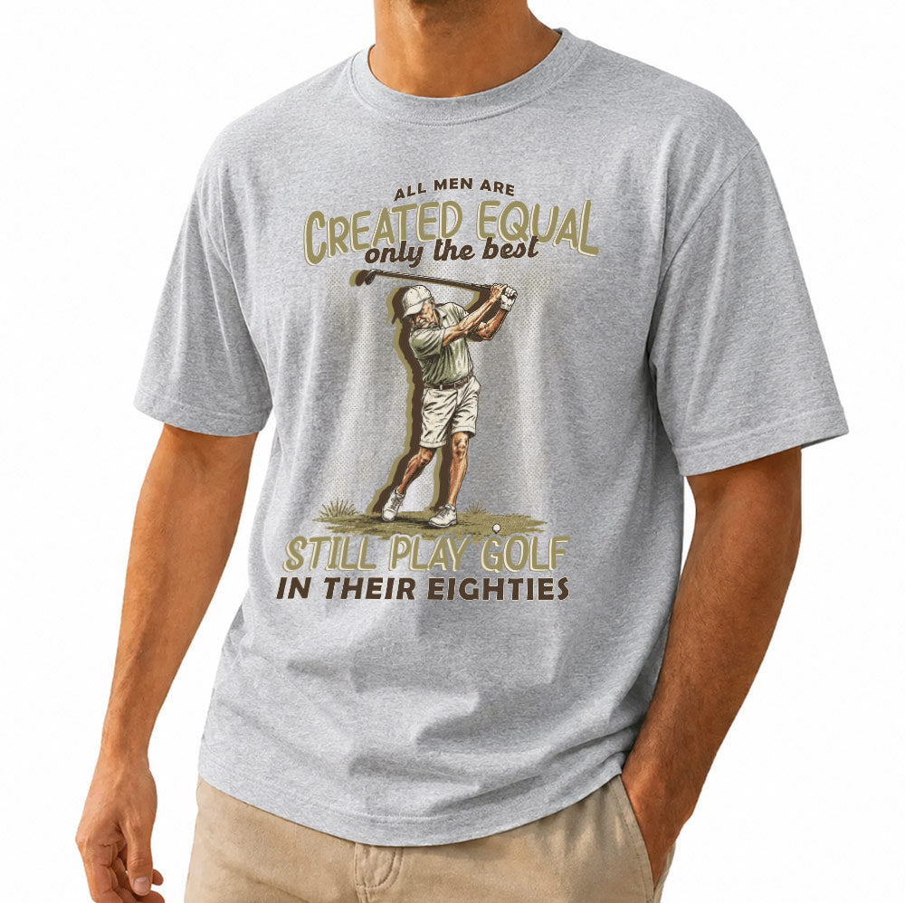 The Best Still Play Golf in Their Eighties Unisex T-Shirt - Funny 80th Birthday Golf Graphic Tee