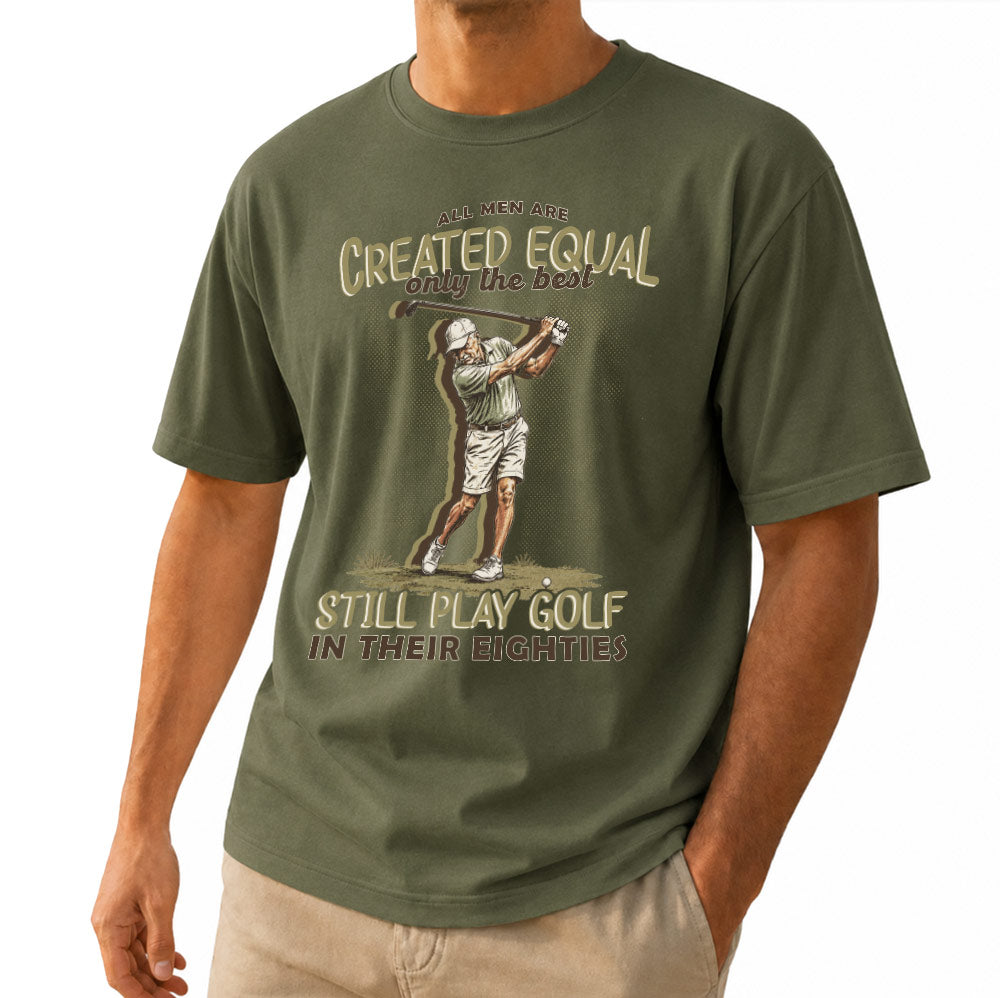 The Best Still Play Golf in Their Eighties Unisex T-Shirt - Funny 80th Birthday Golf Graphic Tee