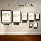 Arcadia Bluffs Golf Course Map Print Poster | Michigan USA Golf Wall Art