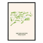 Arcadia Bluffs course map in Michigan USA