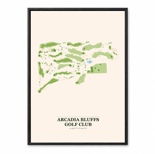 Arcadia Bluffs course map in Michigan USA