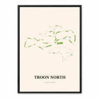 Troon North course map in Arizona USA
