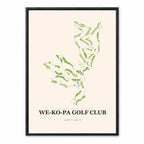 We Ko Pa course map in Arizona USA