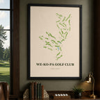 We Ko Pa Golf Course Map Print Poster | Arizona USA Golf Wall Art
