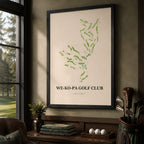 We Ko Pa Golf Course Map Print Poster | Arizona USA Golf Wall Art