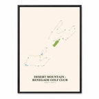 Desert Mountain - Renegade course map in Arizona USA