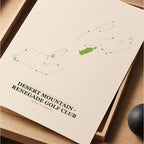 Desert Mountain - Renegade Golf Course Map Print Poster | Arizona USA Golf Wall Art