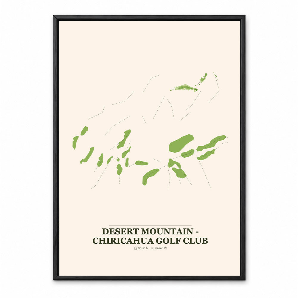 Desert Mountain - Chiricahua course map in Arizona USA