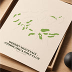 Desert Mountain - Chiricahua Golf Course Map Print Poster | Arizona USA Golf Wall Art