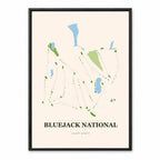 Bluejack National course map in Texas USA