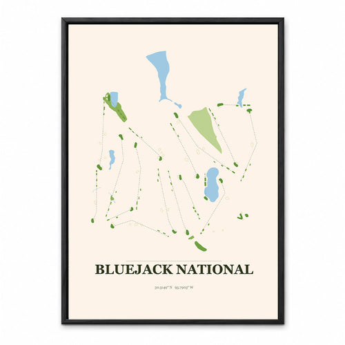 Bluejack National course map in Texas USA