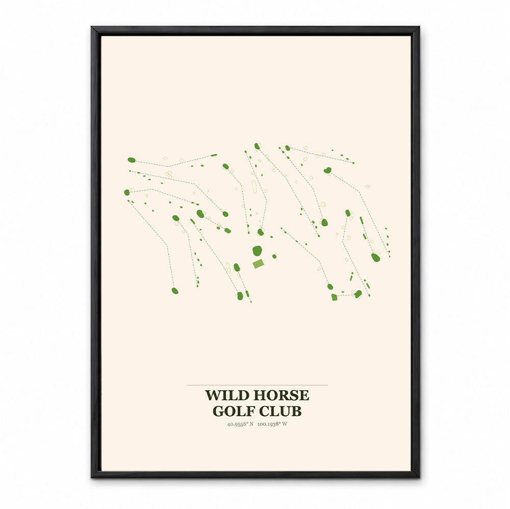 Wild Horse course map in Nebraska USA