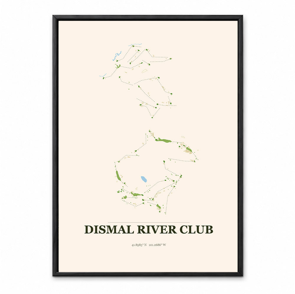 Dismal River Club course map in Nebraska USA