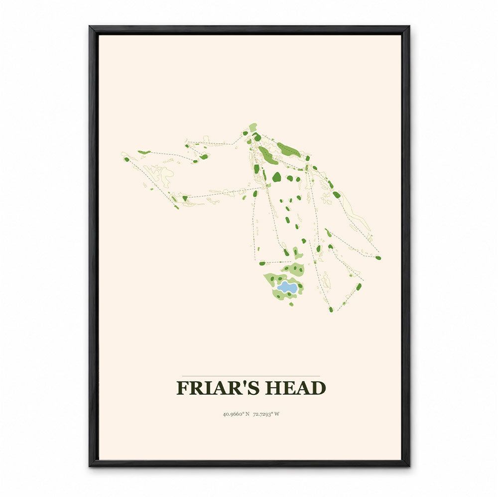 Friar's Head course map in New York USA