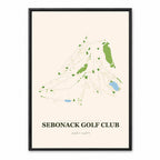 Sebonack course map in New York USA