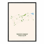 Trinity Forest course map in Texas USA