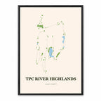 TPC River Highlands course map in Connecticut USA