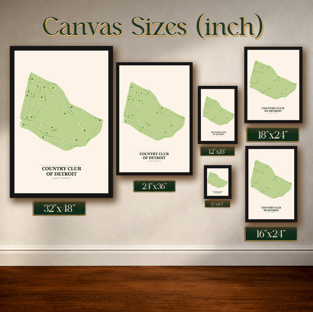 Lawsonia Links Golf Course Map Print Poster | Florida USA Golf Wall Art