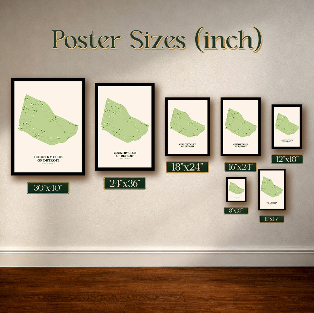 Lawsonia Links Golf Course Map Print Poster | Florida USA Golf Wall Art