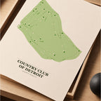 Lawsonia Links Golf Course Map Print Poster | Florida USA Golf Wall Art