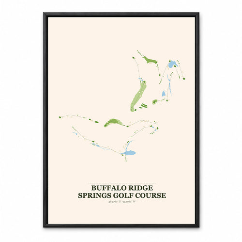Buffalo Ridge Springs course map in Missouri USA