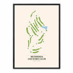 Bethesda Country Club course map in Maryland USA