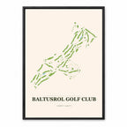 Baltusrol course map in New Jersey USA