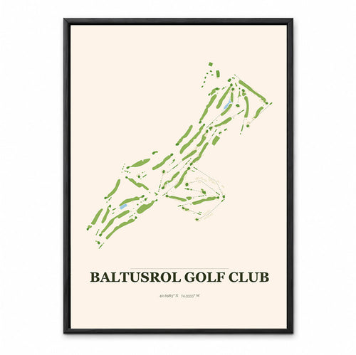Baltusrol course map in New Jersey USA