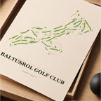 Baltusrol Golf Course Map Print Poster | New Jersey USA Golf Wall Art