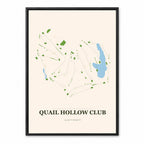 Quail Hollow Club course map in North Carolina USA