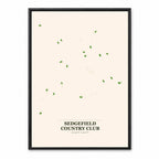 Sedgefield Country Club course map in North Carolina USA