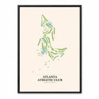 Atlanta Athletic Club course map in Georgia USA