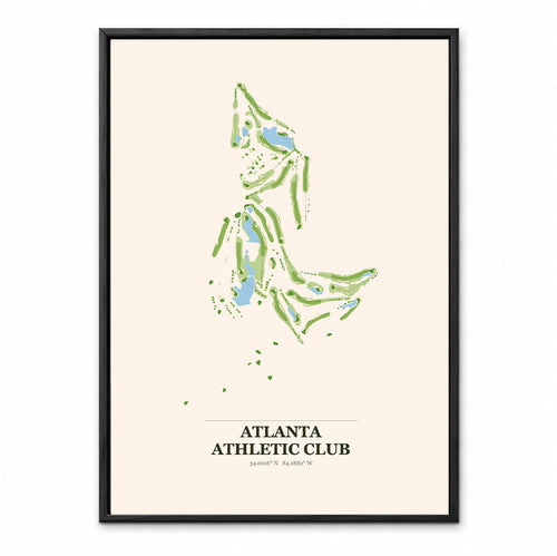 Atlanta Athletic Club course map in Georgia USA