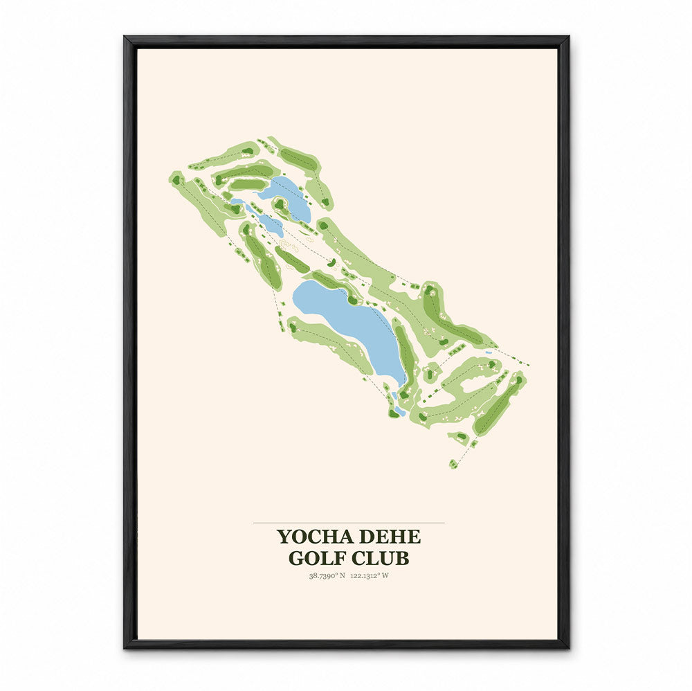 Yocha Dehe course map in California USA