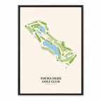 Yocha Dehe course map in California USA