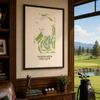 Talking Stick Golf Course Map Print Poster | Arizona USA Golf Wall Art