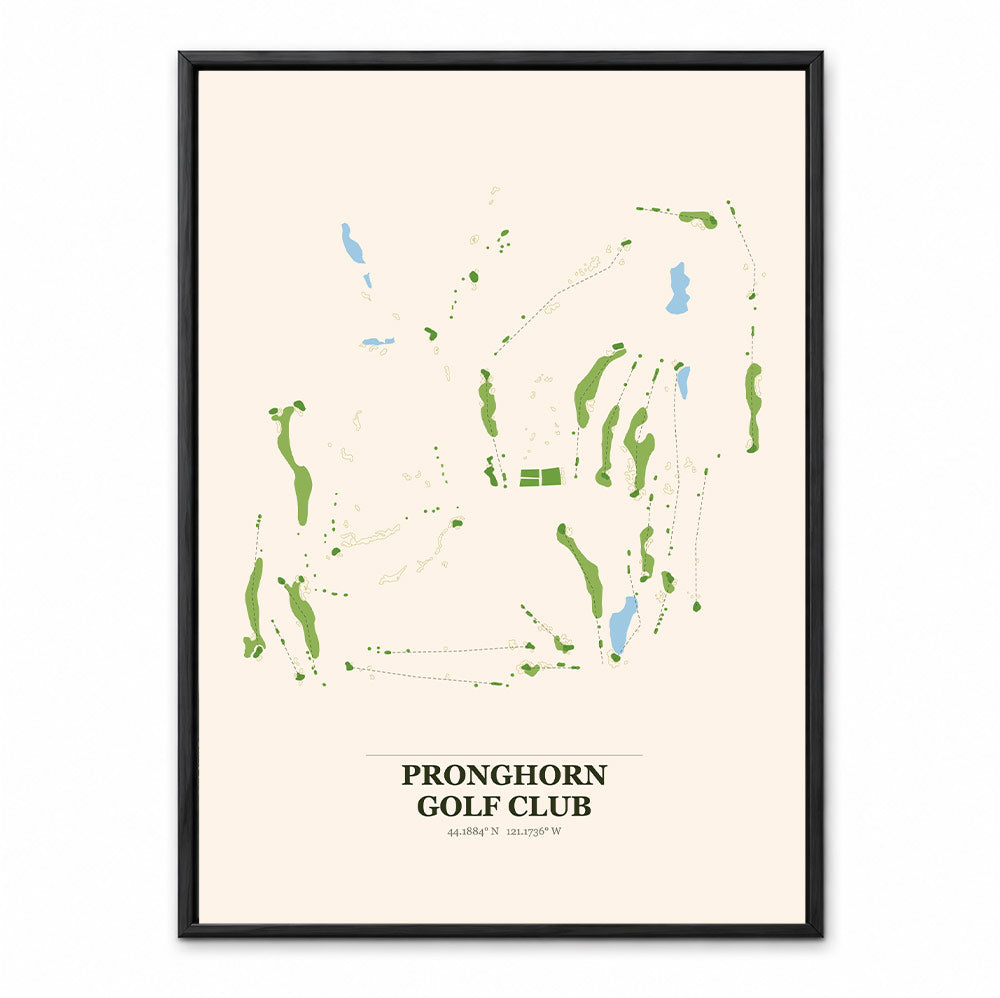 Pronghorn course map in Colorado USA