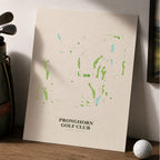 Pronghorn Golf Course Map Print Poster | Colorado USA Golf Wall Art