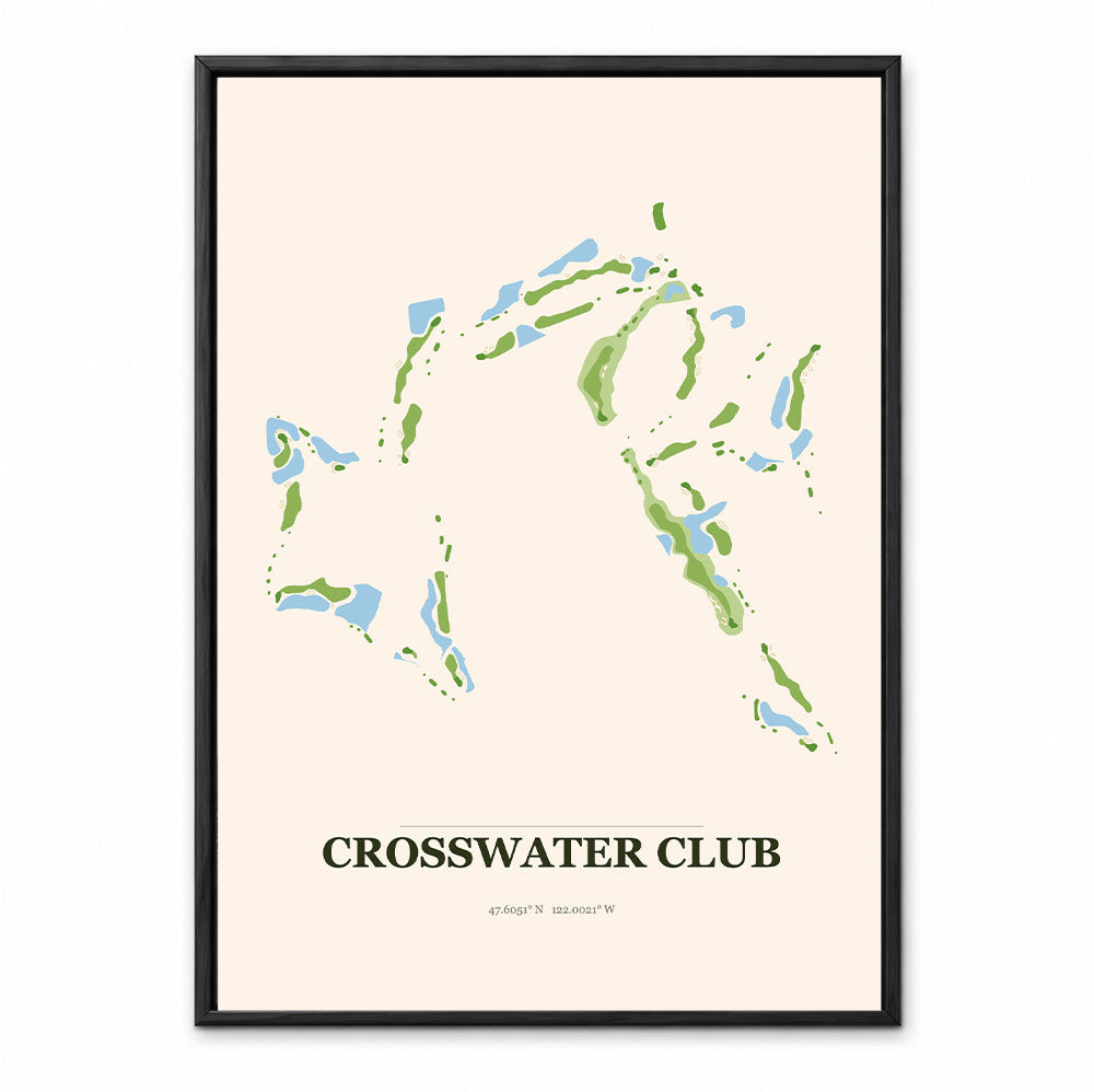 Crosswater Club course map in California USA