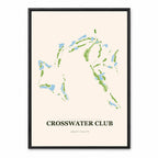 Crosswater Club course map in California USA