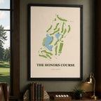 The Honors Golf Course Map Print Poster | Tennessee USA Golf Wall Art
