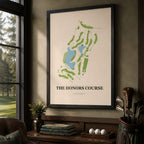 The Honors Golf Course Map Print Poster | Tennessee USA Golf Wall Art